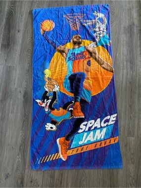 Space Jam Tune Squad Beach Towel - LeBron Design